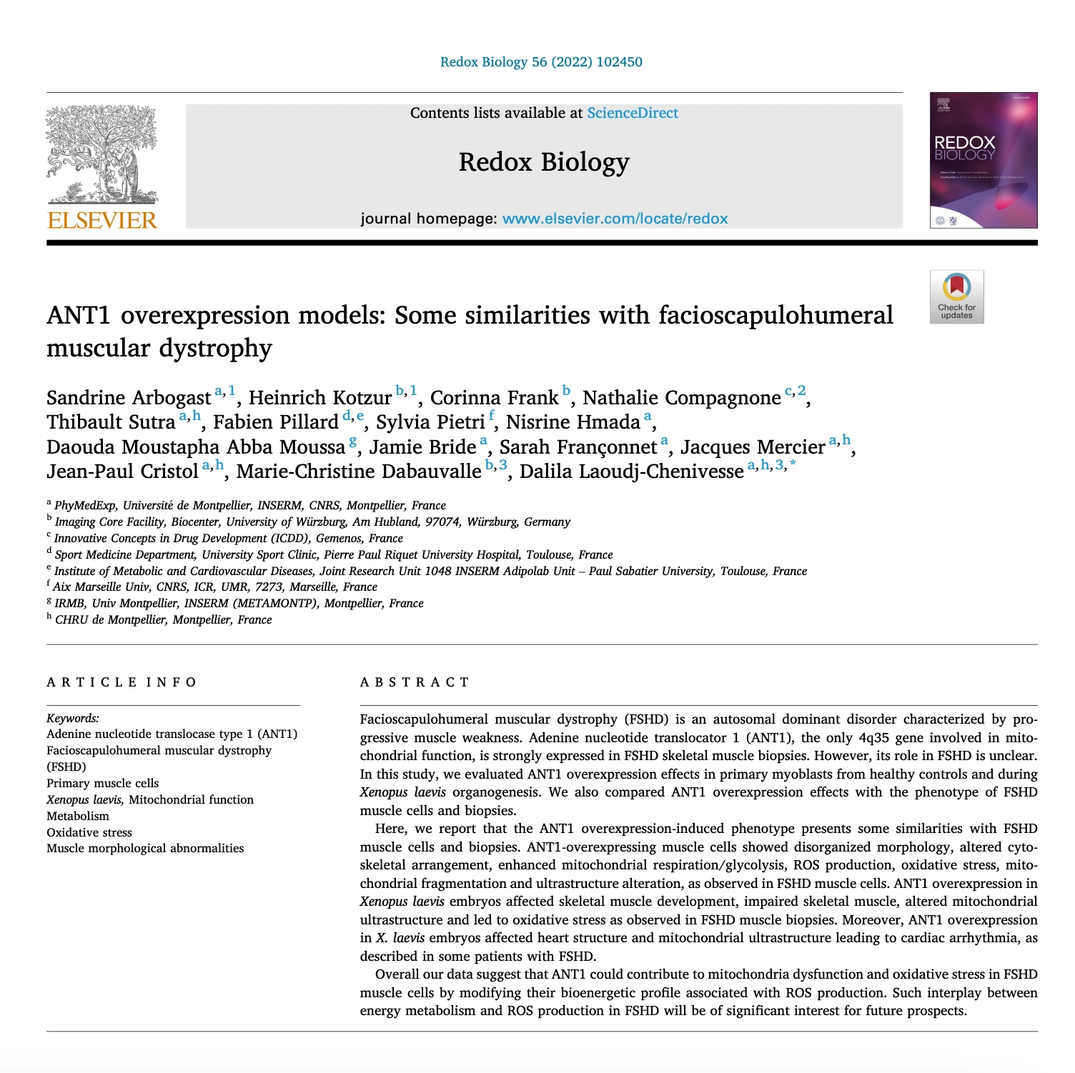 Article thumbnail for ANT1 overexpression and muscular dystrophy study